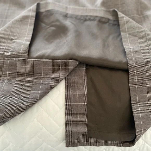 Michael Kors Plaid Belted Sleeveless Midi Dress Brown Size 12 - Picture 11 of 12